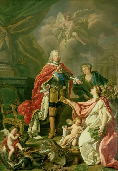 Ferdinand VI (1713-59) as Patron of Arts and Sciences, 1754 by Antonio Gonzalez Ruiz